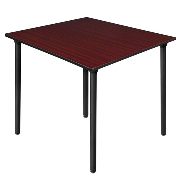 Regency Kee Folding Tables, 48 W, 48 L, 29 H, Wood, Metal Top, Mahogany TBF4848MHBK - main